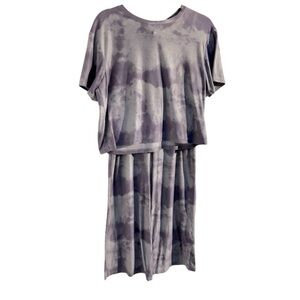 Beyond Yoga Purple Tie-Dye Top & Pants set‎ Sz S